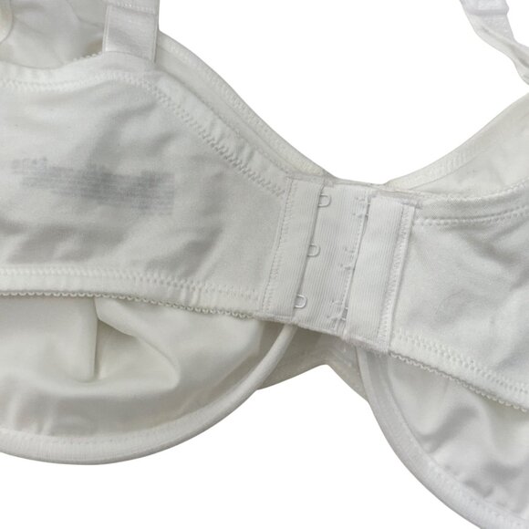 Bali Womens White Underwire Minimizer Bra 42DD Unlined Full Coverage - Picture 11 of 11